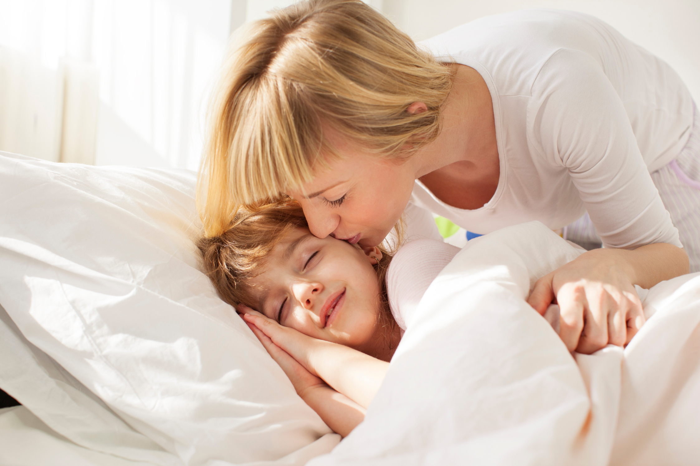 Mother Waking Up Child.